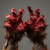 Creepy Beast Claws Realistic Cosplay Mittens Party Props Halloween Gloves  Masquerade