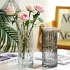 Минималистичная прозрачная стеклянная ваза для гидропонных цветов - Элегантный декор для дома и спальни