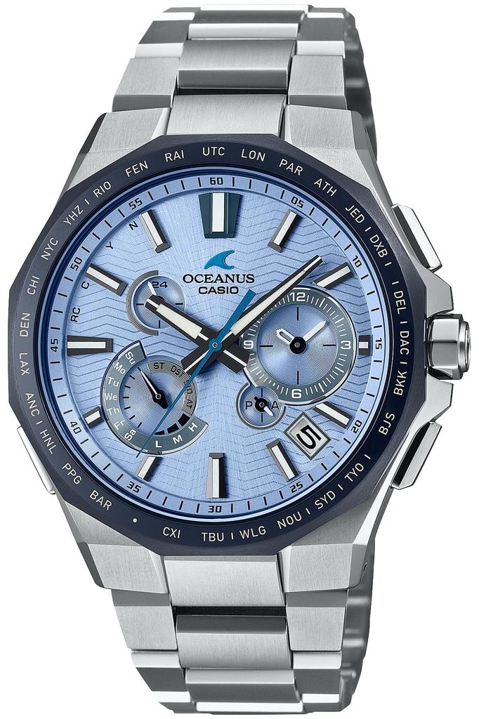 Watch Oceanus In OCEANUS 20th Anniversary Model CLASSIC LINE Limited To Pieces Worldwide Equipped with Bluetooth Solar Sapphire Glass Silver [Casio]