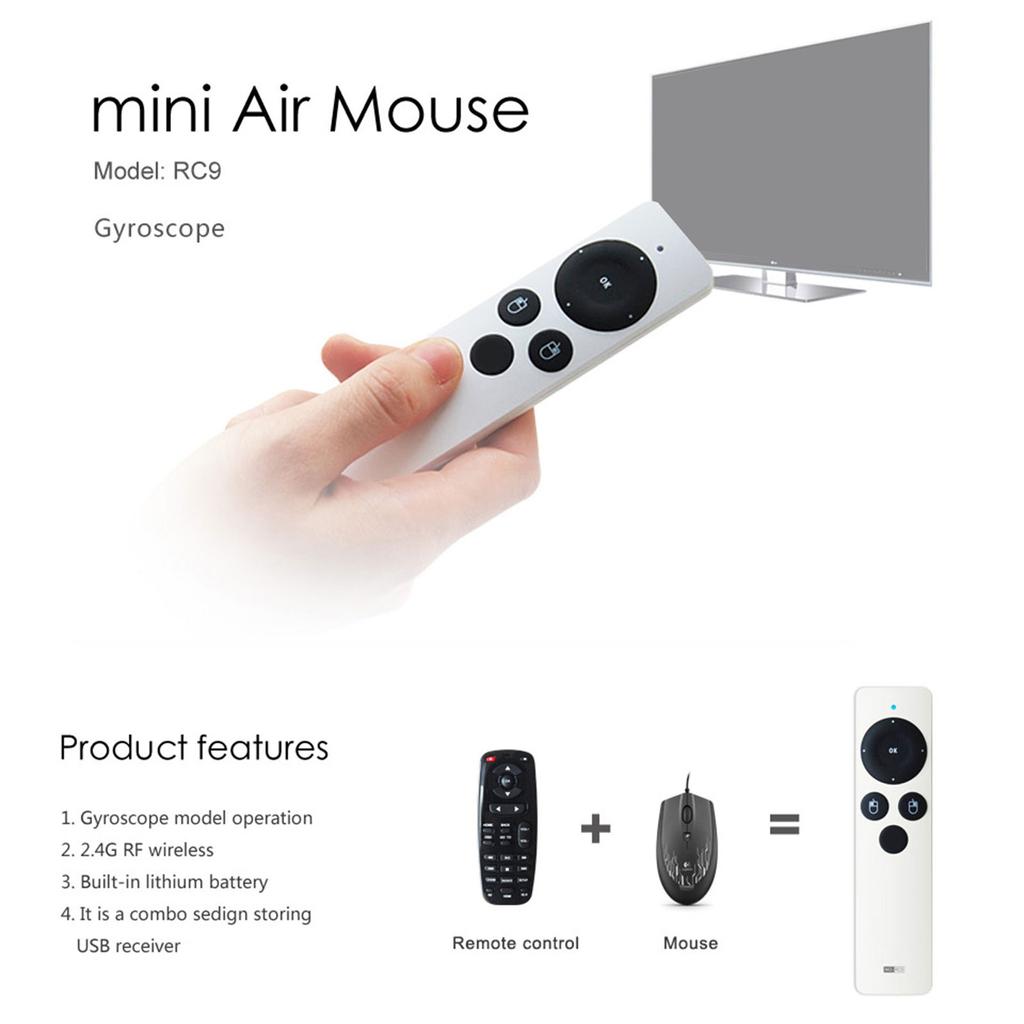 Беспроводной пульт дистанционного управления для презентации, перезаряжаемый USB PPT Pointer, управление воздушной мышкой для компьютера, ноутбука