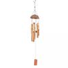 6 Tubes Bamboo Wind Chime Natural Coconut Shell Wind Chimes Handmade Wind Chime