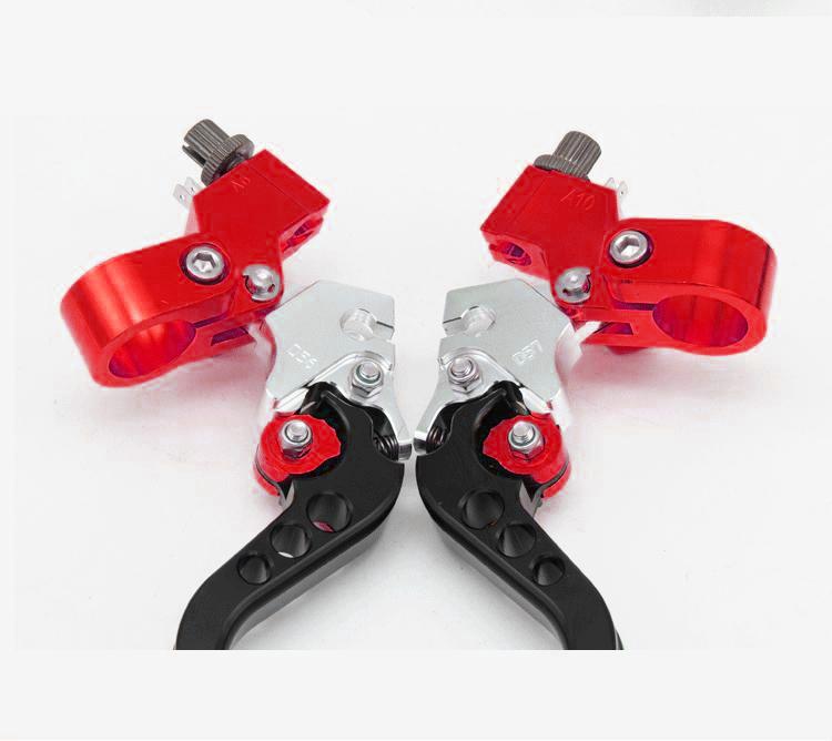 22mm CNC Motorcycle Brake Clutch Levers/drum Brake Left+Right For Honda Yamaha