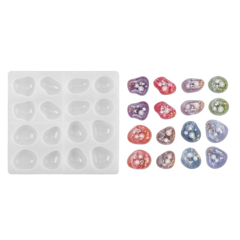 Silicone Crafting Mold Geometric Stone Pattern Handmade Supplies Silicone Texture for Home Craft and Studio Projects