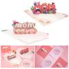 3D Pop Up Mom Love You Card Романтическая открытка с Днем матери с цветами Подарок для мамы, бабушки, жены