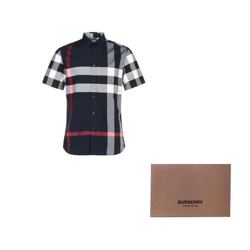 Burberry Рубашка Мужская Морской Синий 80208551