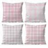 Art Pink plaid Pillow Case null
