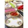 14 Piece Handmade Green Point Breakfast Set for 6 People - Luxury Breakfast Presentation Set