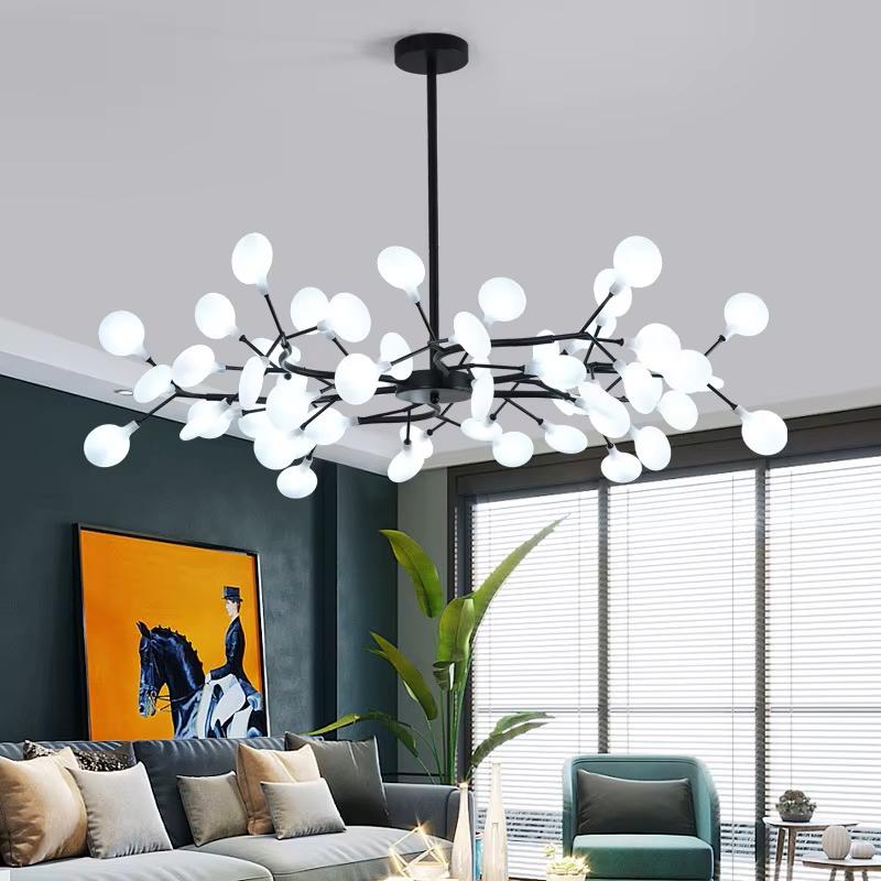 Nordisk G4 LED Lysekrone Belysning Moderne Gren Pendellampe Stue Gull / Svart Kunstdekor Innendørs Belysning(pære IKKE inkludert)