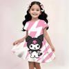 Sanrio Новое летнее платье для девочек Hello Kitty с 3D-печатью Модное мультяшное милое принцессы Детская одежда Юбка Вечеринка Мальчики Китти Кот