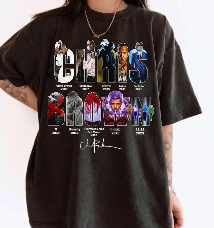 Vintage Chris Brown TShirt Chris Brown 11 11Tour 2024 Shirt MM1016 Unisex T-Shirt