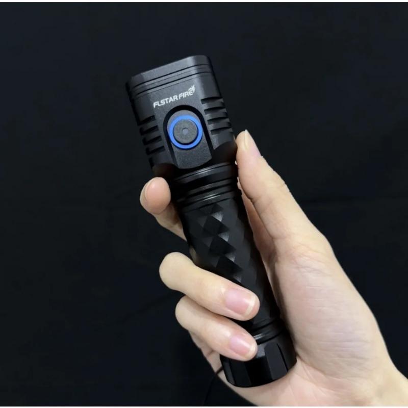 Светодиодный фонарик с зарядкой от USB, водонепроницаемый, для кемпинга, на открытом воздухе, карманный фонарик, мини-фонарик из алюминиевого сплава