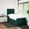 Maison Exclusive - Sommier à lattes de lit et matelas Vert foncé 80x200 cm Velours