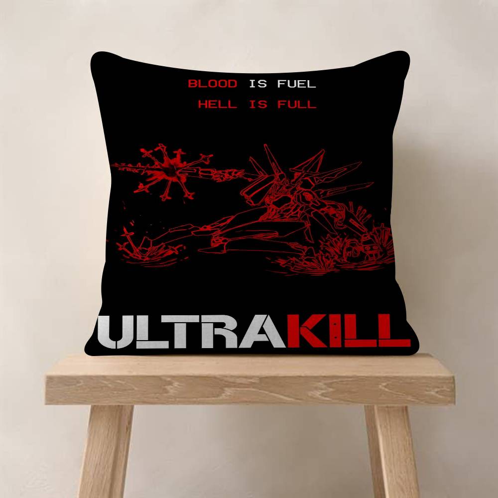 UULTRAKILL Hot GAME Personalized Pillow Cover Kids Bedroom Wild Party Decor Pillowcase Kid Birthday Shower Gift