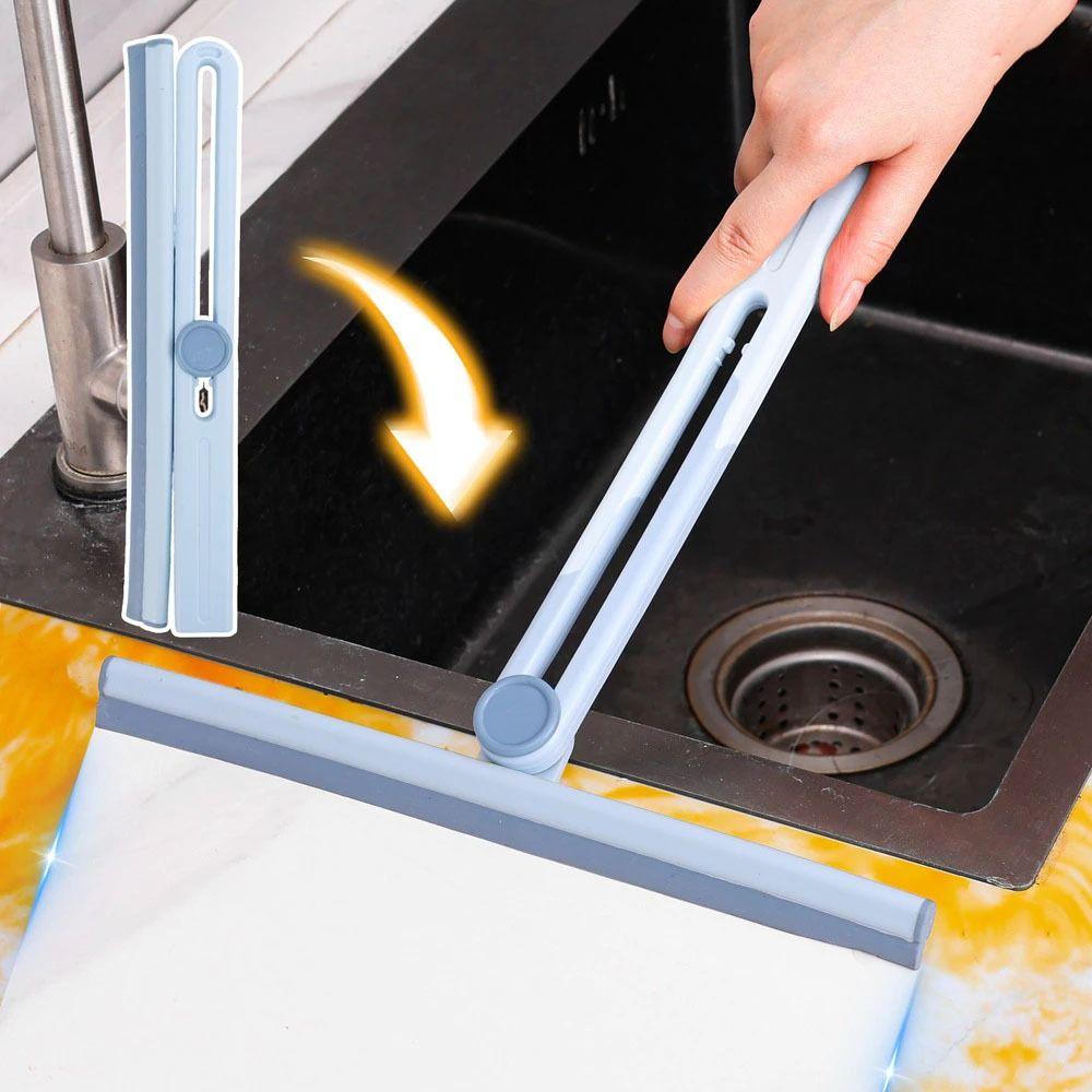 Dual-sided Washing Wiper Foldable Shower Squeegee Glass Wiper  Floor Window Glass Cleaning Tool