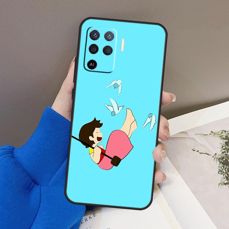 Мультяшный чехол для телефона Хайди для OPPO A54 A74 A94 A53S A1K A15 A16 A3S A5S A83 A91 A93 A5 A9 A53 A31 A52 A72