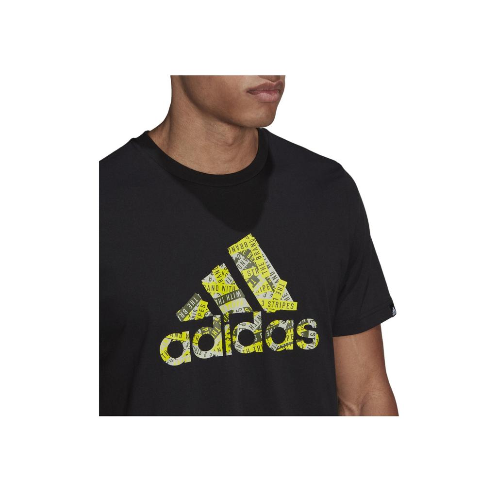 Adidas Essential Trefoil Round Neck Sports T-Shirt Men Tops Black GL3699