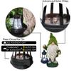 Christmas Gnome Solar Light Outdoor Statue Decoration Waterproof Garden Night Lamp Sculptures Statues for Front Patio Lawn