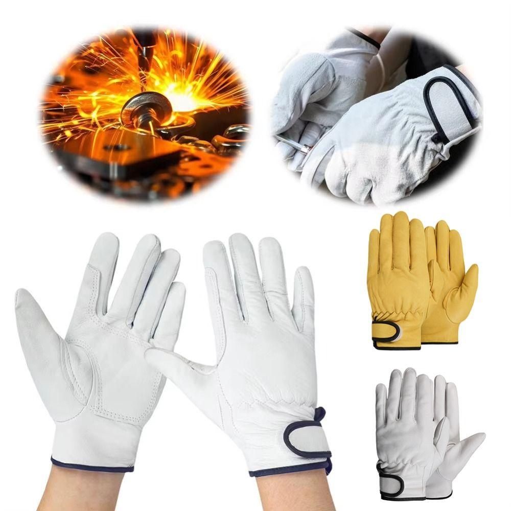 Stretchable Wrist Work Gloves Wear-Resistant Welding Gloves Driver Gloves Labour Safety Supplies