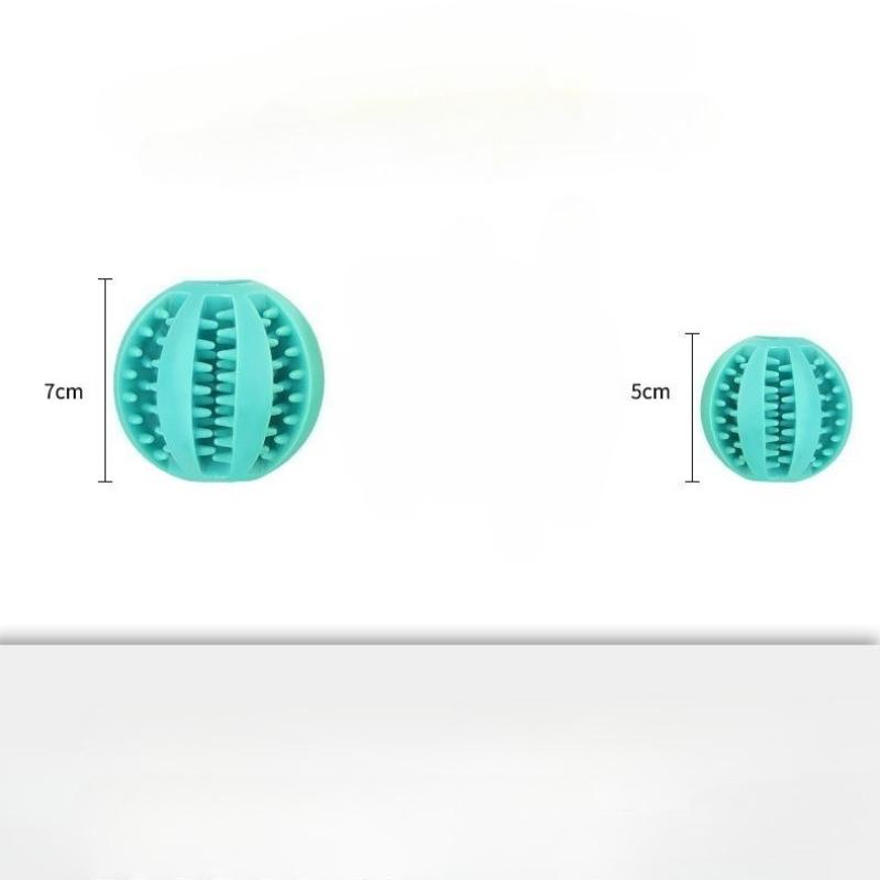 1PCS Pet Dog Dog Toy Educational Leak Food Ball Bite-resistant Golden Retriever Teddy Rubber Ball Puppy Molar Elastic Watermelon Ball