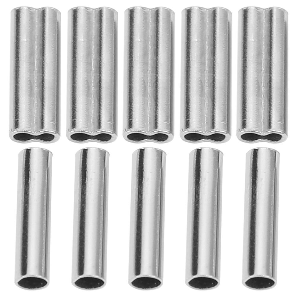 500PCS Length 1cm Fishing Line Crimping Sleeves Fishing Crimp Sleeve Kit for Fishing Enthusiasts