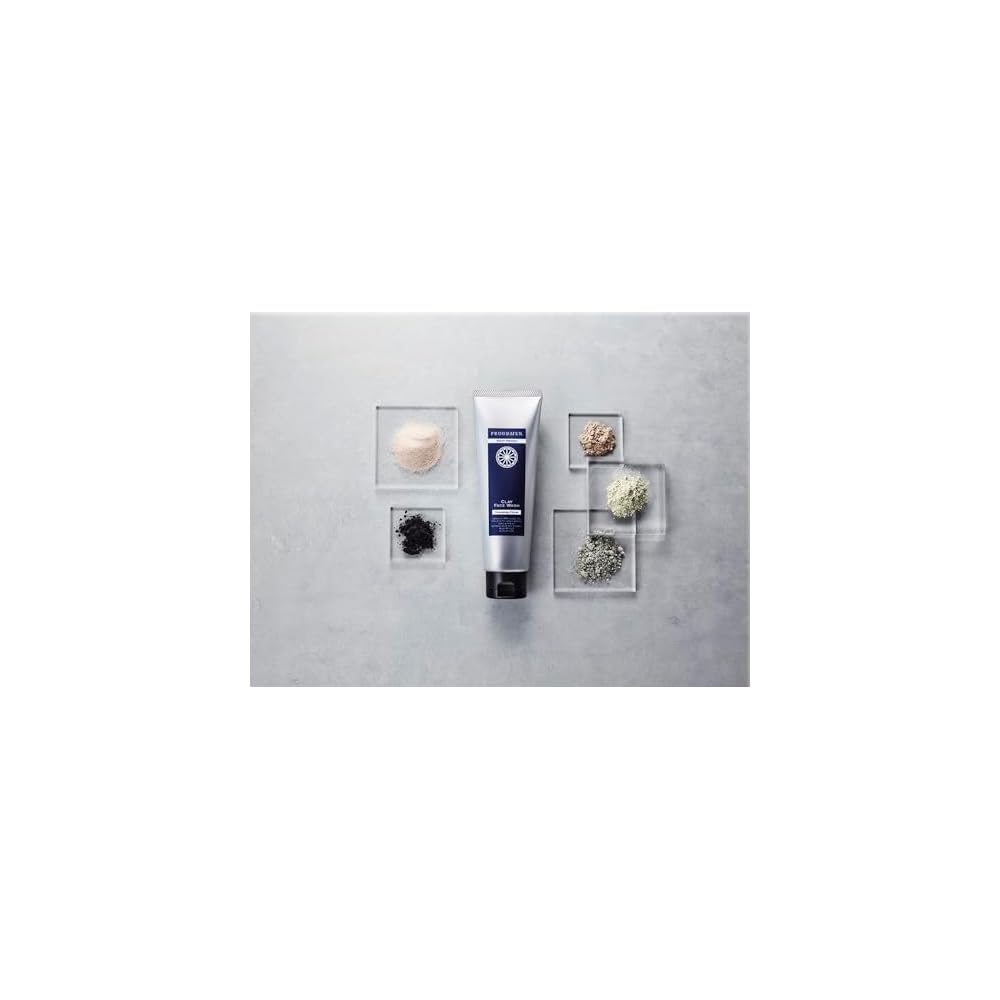 [New Formula] Proudmen Men's Clay Face Wash 120g [2024 Renewal] Men's Clay Face Wash for Pore and