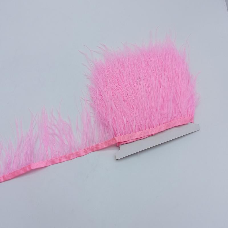 10Yard Ostrich Feathers Trim For Needlework Decorative Ribbon Sewing Fringes Clothes Wedding Dress Diy Supplies Crafts
