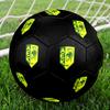 AEK Larnaca Soccer Ball Colorful All Ages Machine Stitched PVC Competition Ready Durable High-Bounce.SIZE5