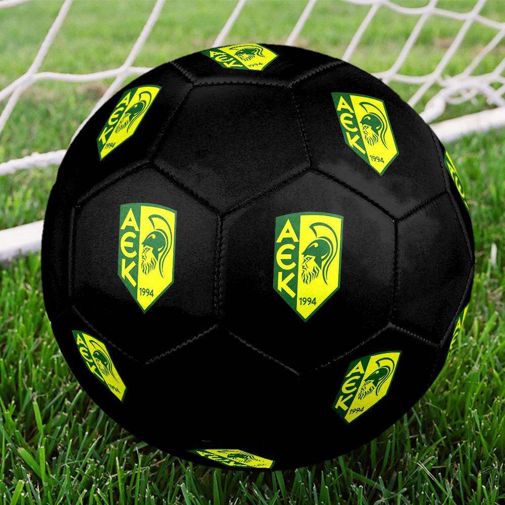AEK Larnaca Soccer Ball Colorful All Ages Machine Stitched PVC Competition Ready Durable High-Bounce.SIZE5