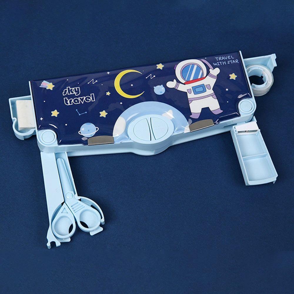 Двухслойный пенал Большой емкости Коробка для хранения канцелярских принадлежностей Пенал Подарок для студентов