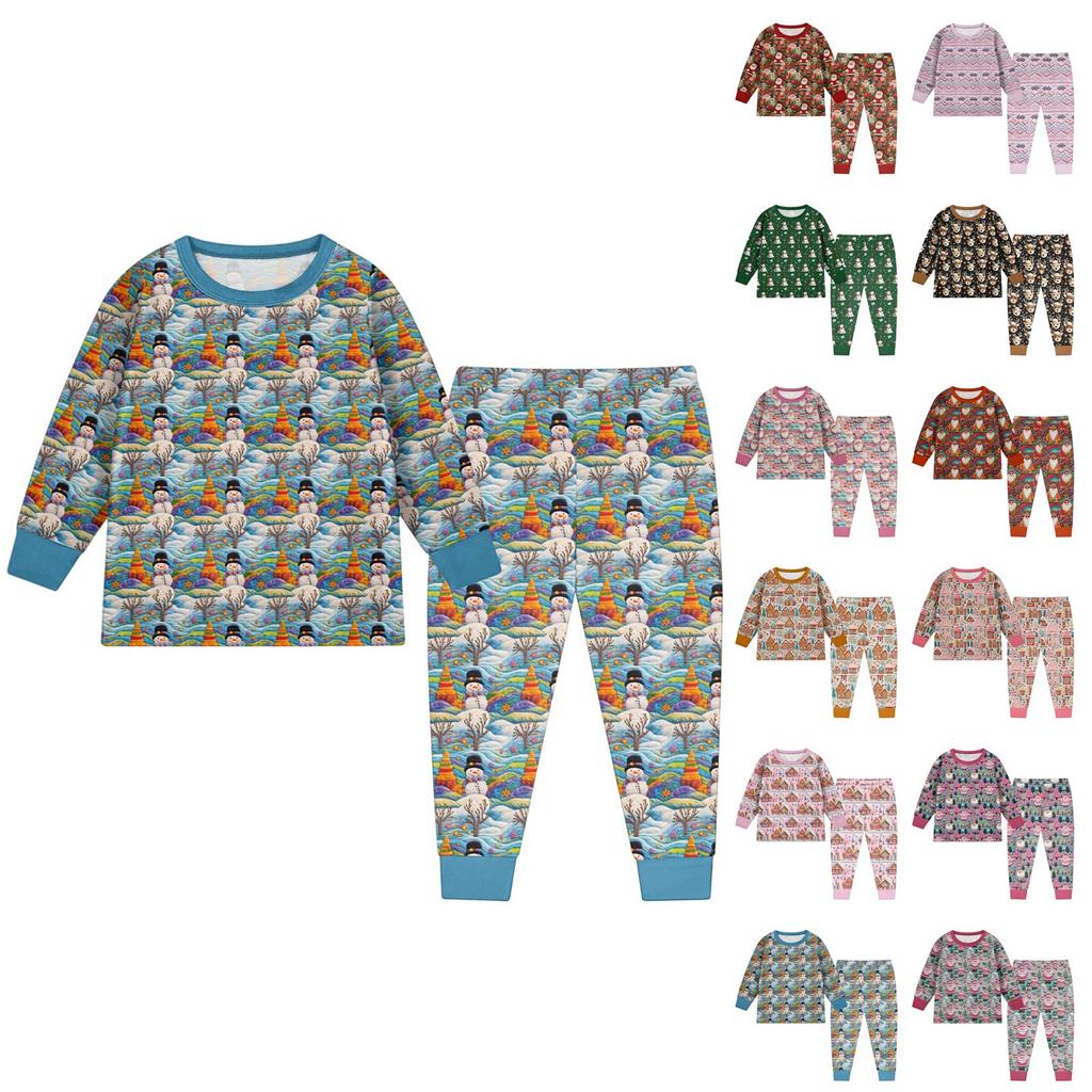 Детский модный костюм юбка топ с круглым вырезом и длинными рукавами брюки