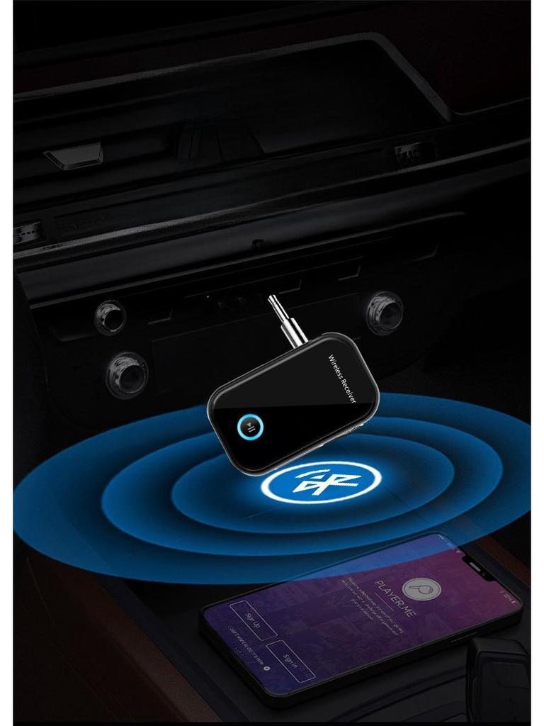 Car Bluetooth 5.0 Audio Receiver: 3.5mm AUX Adapter for Calls