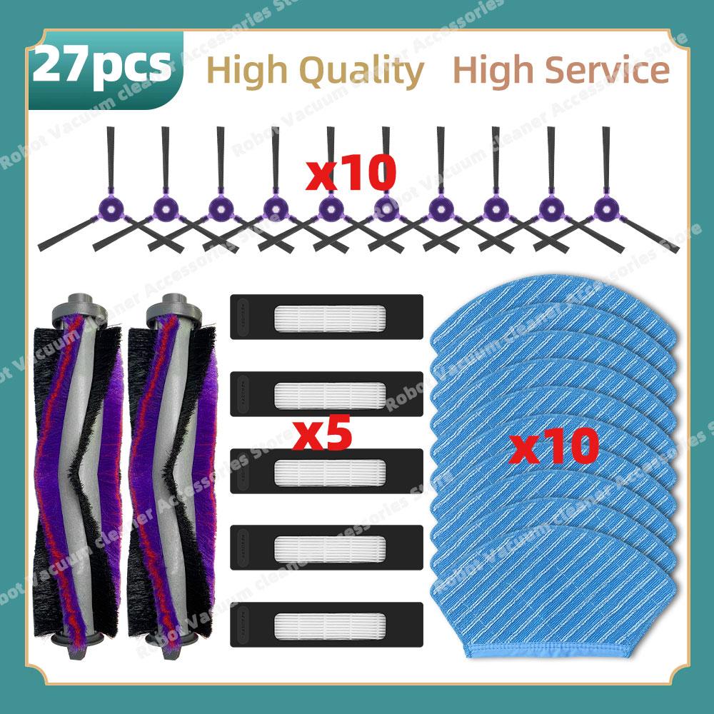 Compatible For Midea M7 / M7 Pro, Eureka NER700 Parts Main Side Brush Hepa Filter Mop Cloth Replacement Accessories