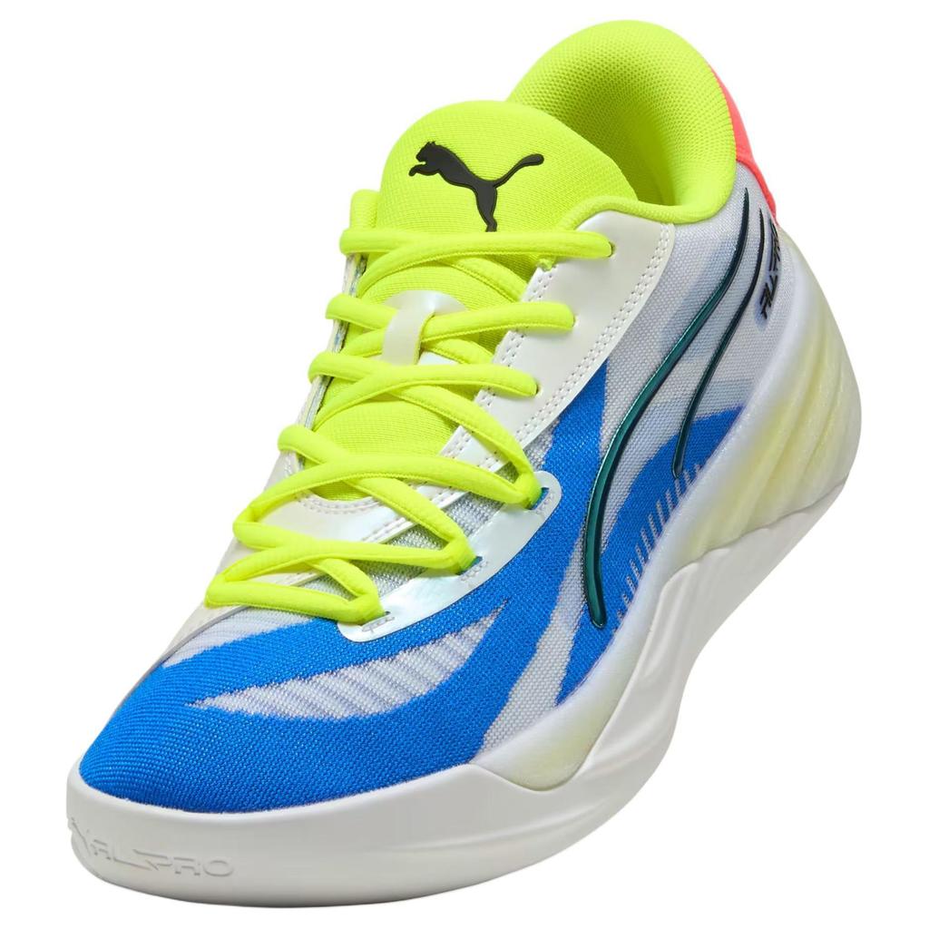 Puma All-Pro Nitro Color Tie Men Sneakers White Yellow-Alert Pink-Alert 311259-01