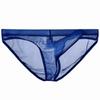 La Transparent Sexy Underwear Micro Mesh Pants Lingerie Elephant Briefs [Heureux Joie] Men's See-Through Men's (2XL, NAVY)