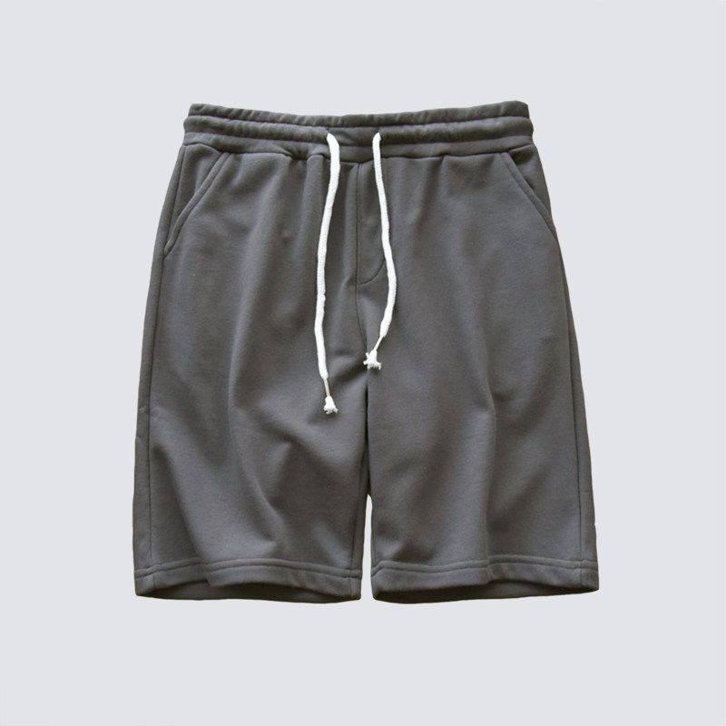 Export Balance Cargo with Logo Cut off Men Fashion Brands Casual Shorts Summer Sports Loose Half Length Middle Pants Terry Cotton Beach Pants