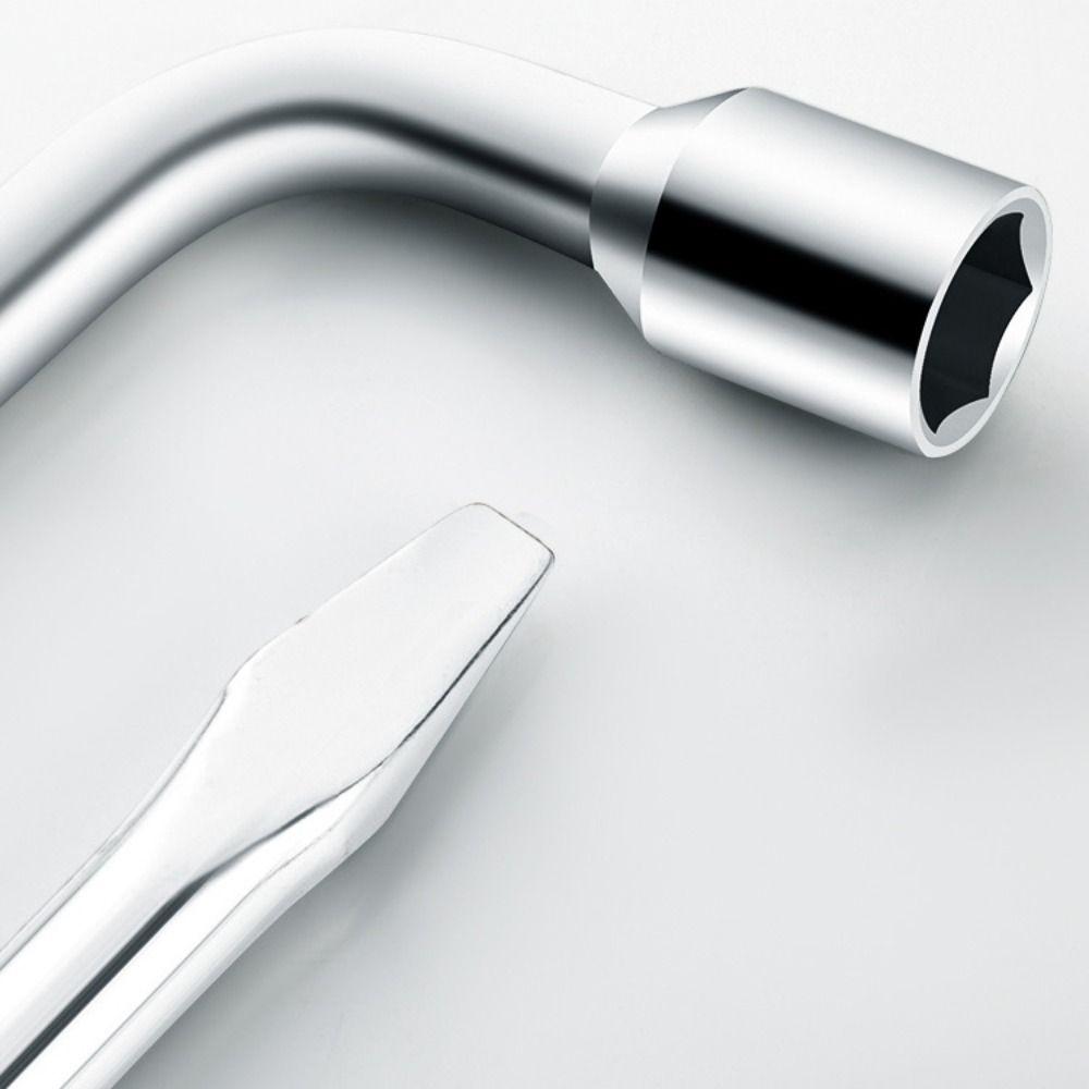 Hand Tool L Type Change Pry Bar Car Tyre Removal Tool Auto Spanner Lug Nut Wrench Socket Wrench