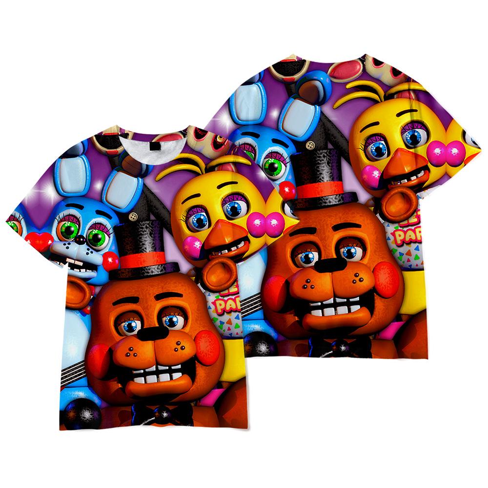 Футболка Five Nights At Freddys для мужчин женщин летние детские топы футболки детские футболки одежда уличная одежда