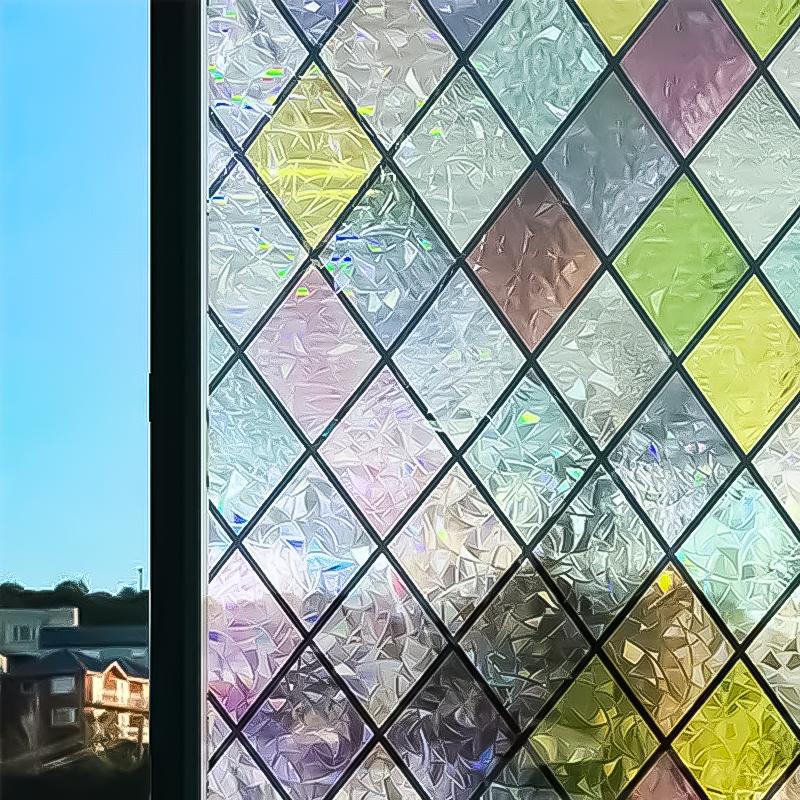 Самоклеящиеся стеклянные наклейки на дверь ванной комнаты, декоративные окна, украшения для дома своими руками