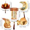 Chinese Style Festival Lantern Material Kit Paper Ancient Style Handheld Lantern  Women Children
