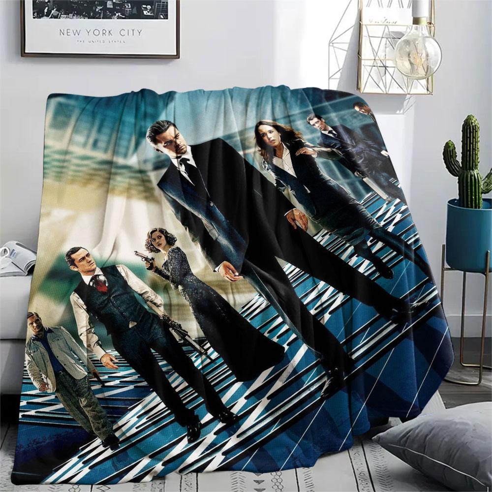 Inception Printed Flannel Blanket, soft throw for bedroom sofa, washable, fan merchandise, great gift.