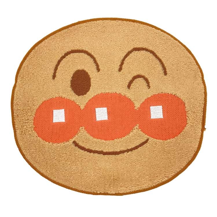 Marushin Anpanman Mini Anpanman Marushin Die-Cut Towel, Smile, 716191,