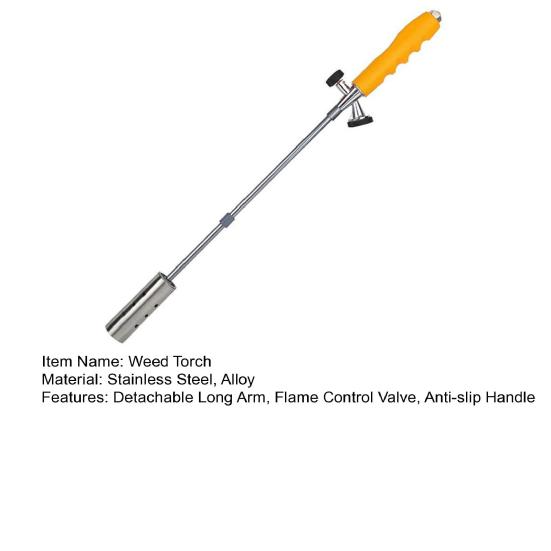 Outdoor Weed Torch with Detachable Long Arm Adjustable Flame Control Valve Weeding Blow Torch Flame Thrower Camping Propane Weed Burner