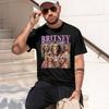 Casual Men's T-Shirt Britney Spears Collage Portrait Summer Wear Gift For Fans Model Short-slee