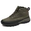 Men's High Top Casual Hiking Shoes - Autumn/Winter Wear-Resistant Trendy Sports Footwear Plush Boots