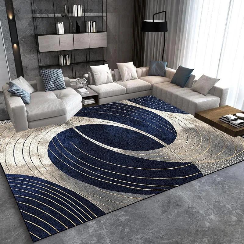 Modern Light Luxury Large Carpet for Living Room Home Decoration Sofa Area Rugs Non-slip Bedroom Rug Washable Door Mat