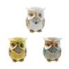 Статуэтка Совы, Скульптура Животного, Коллекционная, Смола, Забавная Декорация для Рабочего Стола