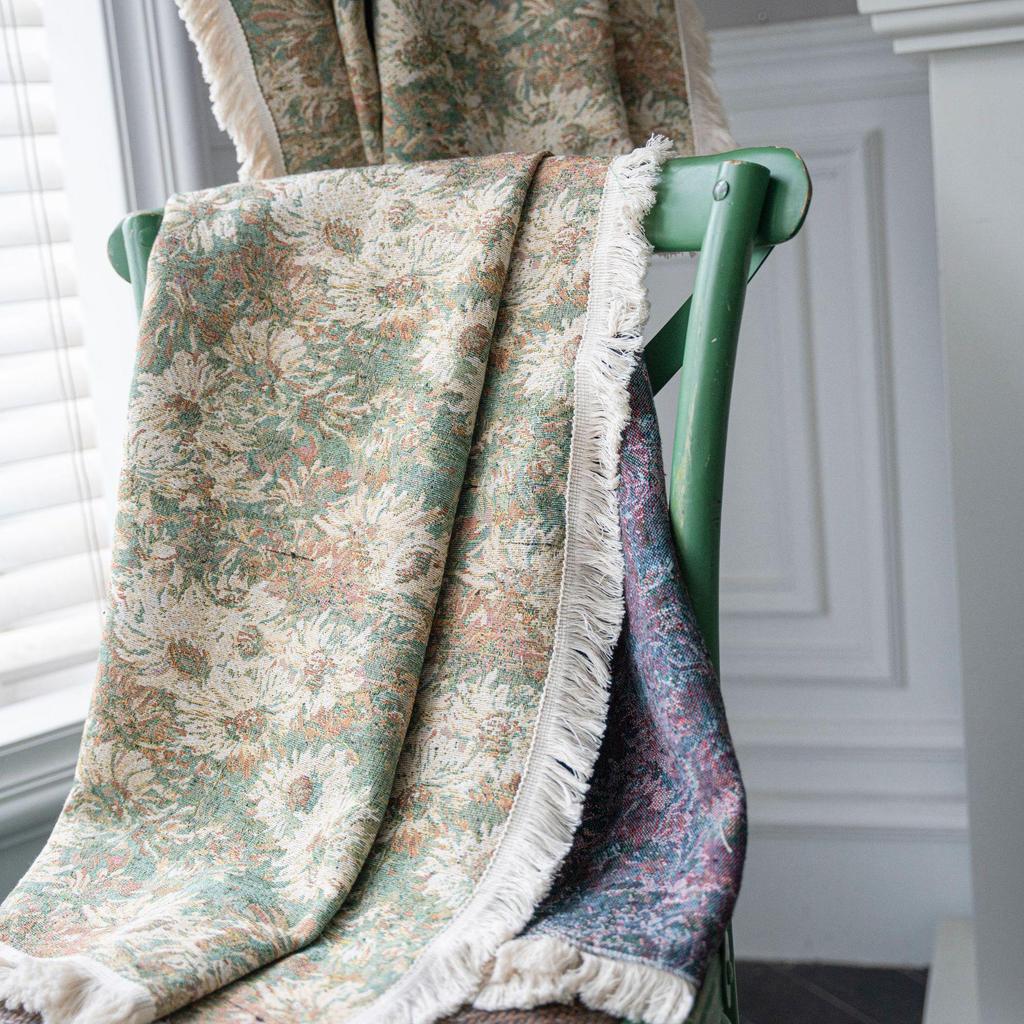 Imanqi Yun Зеленые шторы с цветочным рисунком полу-блэкаут для кухни, эркерного окна