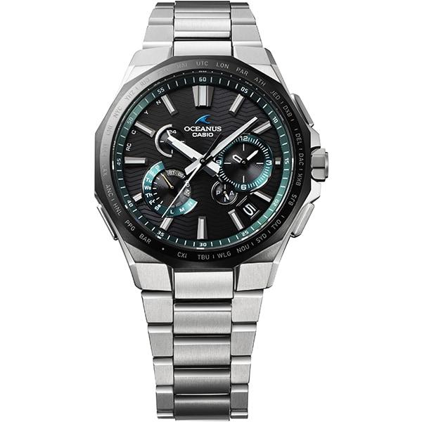 Casio Мужские часы OCEANUS OCW-T6000A-1AJF [OCEANUS Classic Line] круглые, серебристые, с многоиндексным аналоговым циферблатом