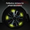 Safe Car Sticker Residue Non-shrinking Reflective No Tape Stripe Luminous Universal Stickers for Vehicle
