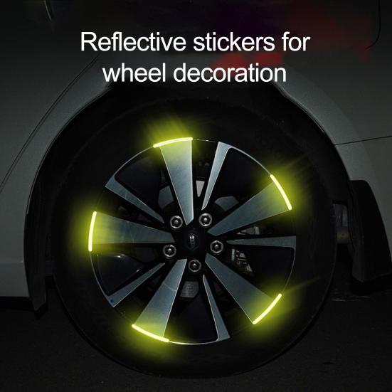 Car Accessories Wheel Sticker Reflective Stripe Waterproof Car Accessories Wheel Hub Sticker Driving Tape
